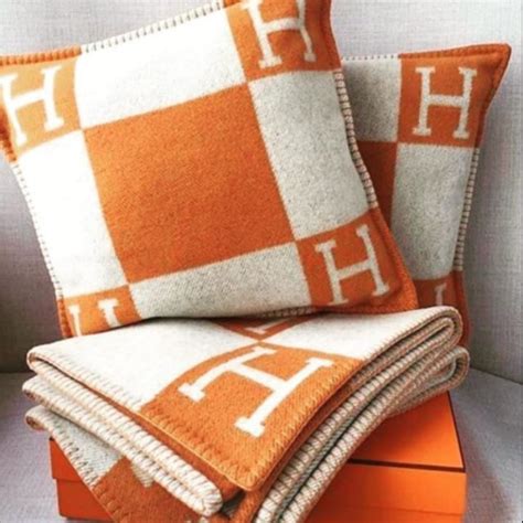 faux hermes pillows|hermes couch blanket dupe.